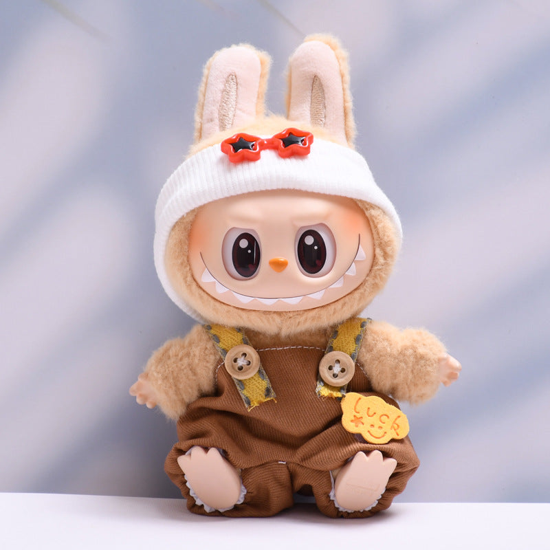 Handmade Labubu set can be paired with Labubu V1 Macaron and V2 seat lucky overalls set (excluding dolls)