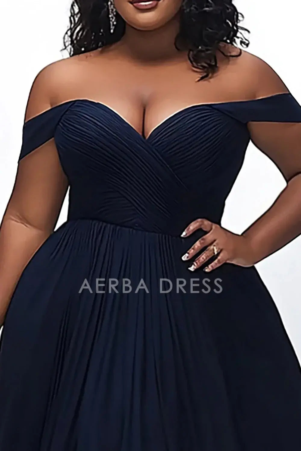 AERBA DRESS Formal Wear Dresses A Line Off The Shoulder Sweetheart Pleated Plus Size Elegant Prom Dress