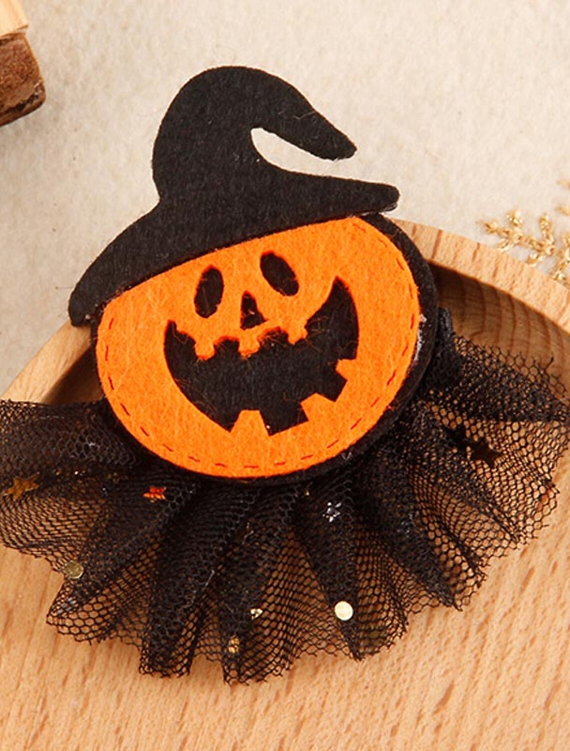 Aerba Toddler Girls' Halloween Daily Skull / Pumpkin / Spider Halloween mesh clip-pumpkin / Halloween mesh clip-spider / Halloween mesh clip-skeleton One-Size