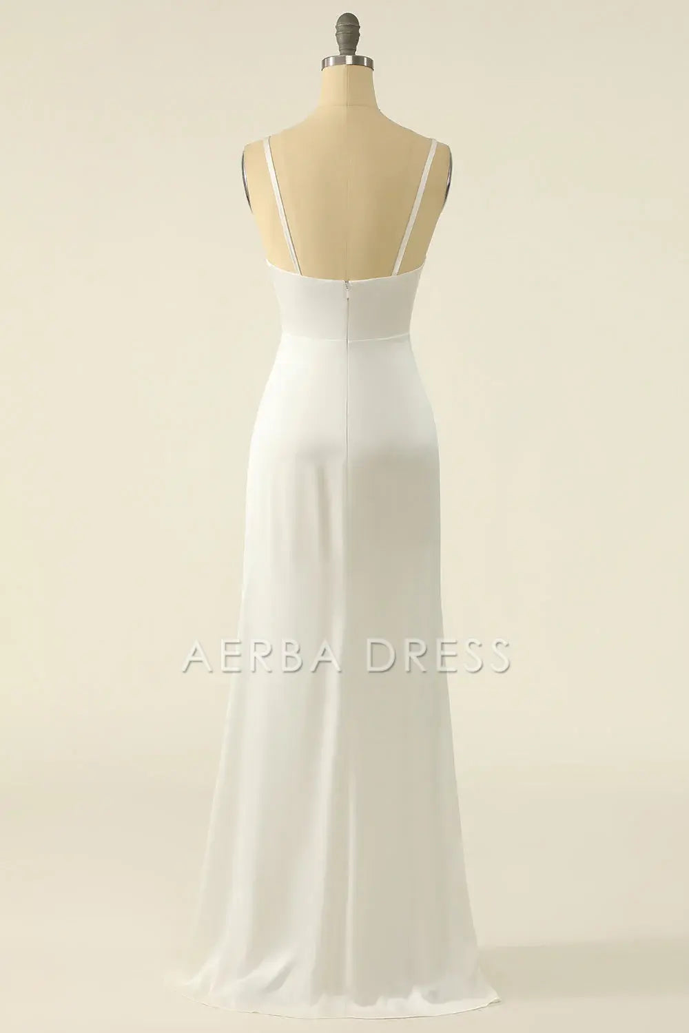 AERBA DRESS Formal Wear Dresses Elegant Sheath Spaghetti Strap Backless Simple Prom Dress