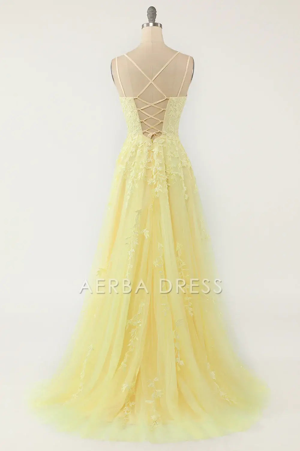 AERBA DRESS Formal Wear Dresses Elegant A Line Spaghetti Straps Backless Exquisite Appliques Prom Dress