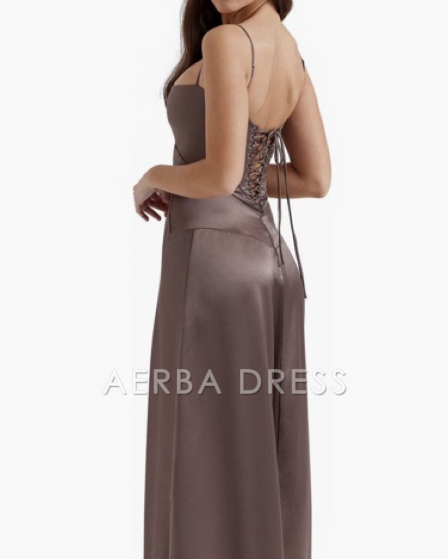 AERBA DRESS Formal Wear Dresses Chic A Line Spaghetti Straps Sweep Train Charming Prom Dress