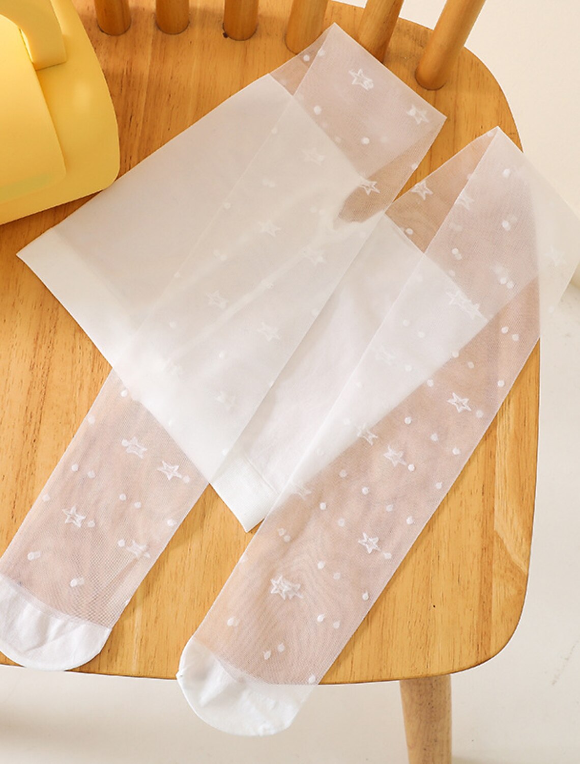 Aerba Kids Girls' Tights White Color Mesh Spring Summer Cute Casual 3-12 Years