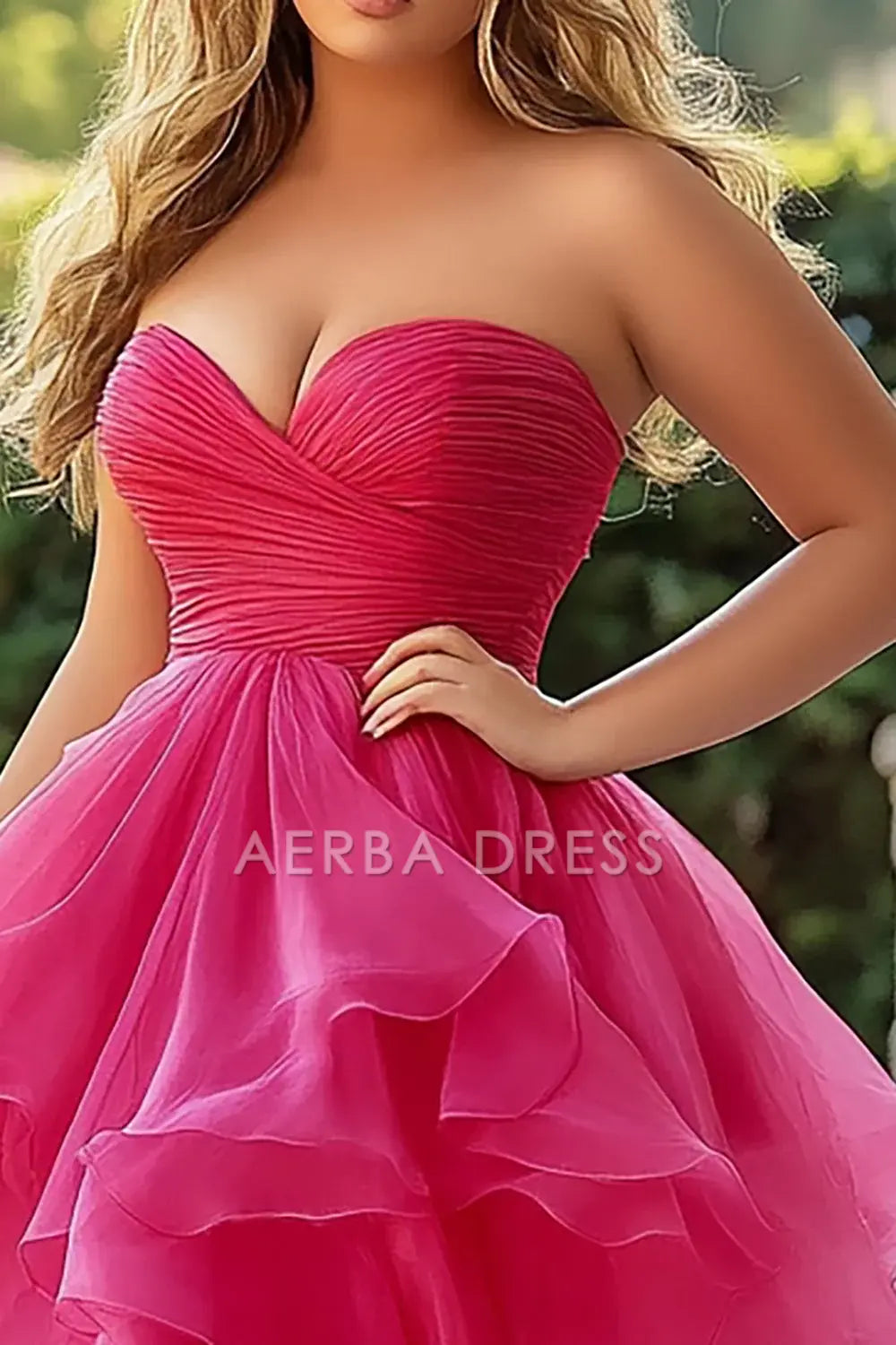 AERBA DRESS Formal Wear Dresses A Line Off Shoulder Sweetheart Fantastic Ruched Tiered Long With Slit Prom Dress