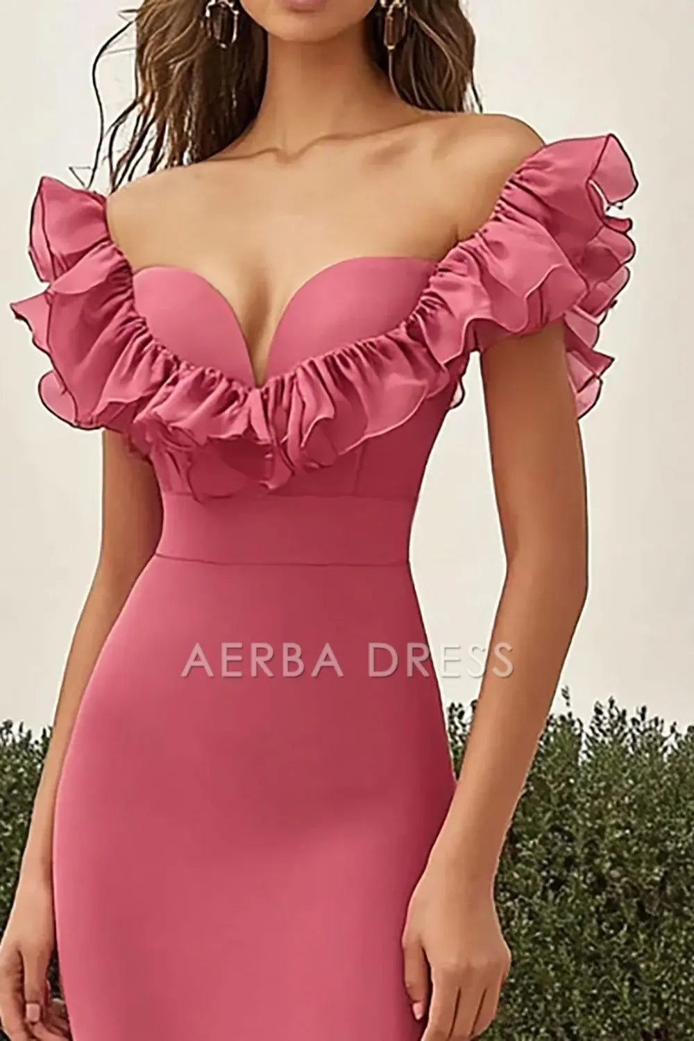AERBA DRESS Formal Wear Dresses Exquisite Mermaid Sweetheart Long With Ruffles Unique Prom Dress