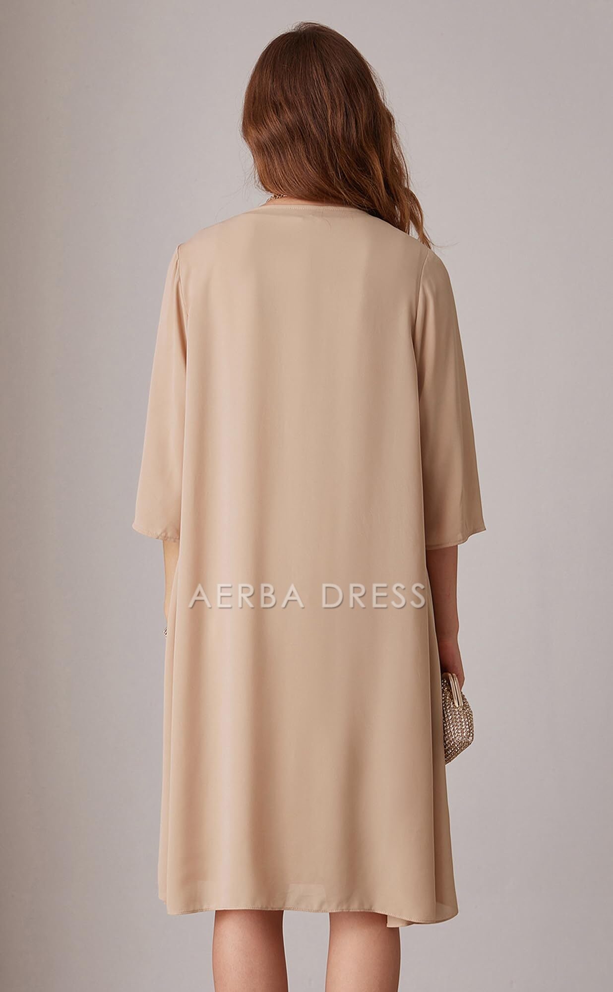 AERBA DRESS Mother of The Bride Dress Sequin Dress Two Piece with Jacket Elegant Dresses Wedding Guests Dresses