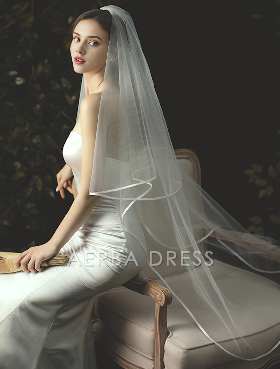 Aerba Dress High Quality Two-tier Stylish Classic Wedding Veil Chapel Veils Solid Fashion Tulle Veil