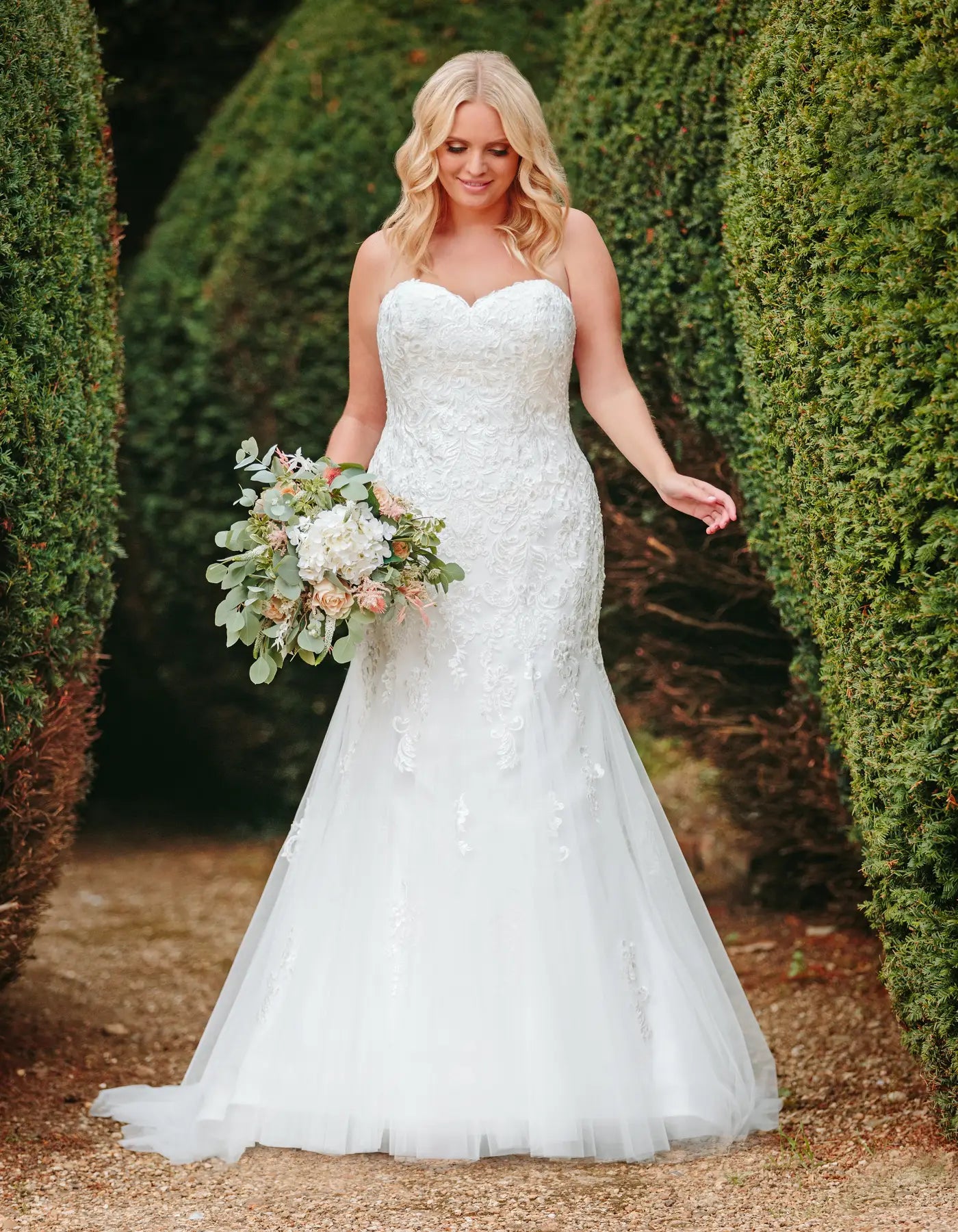 AerbaDress an ornate lace mermaid gown