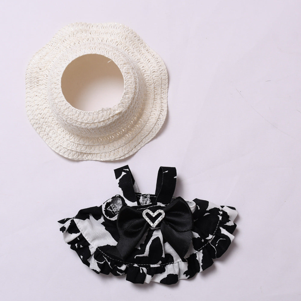 Handmade Labubu set can be paired with Labubu V1 Macaron and V2 seats heart dress set, Labubu doll dressing set (excluding dolls)