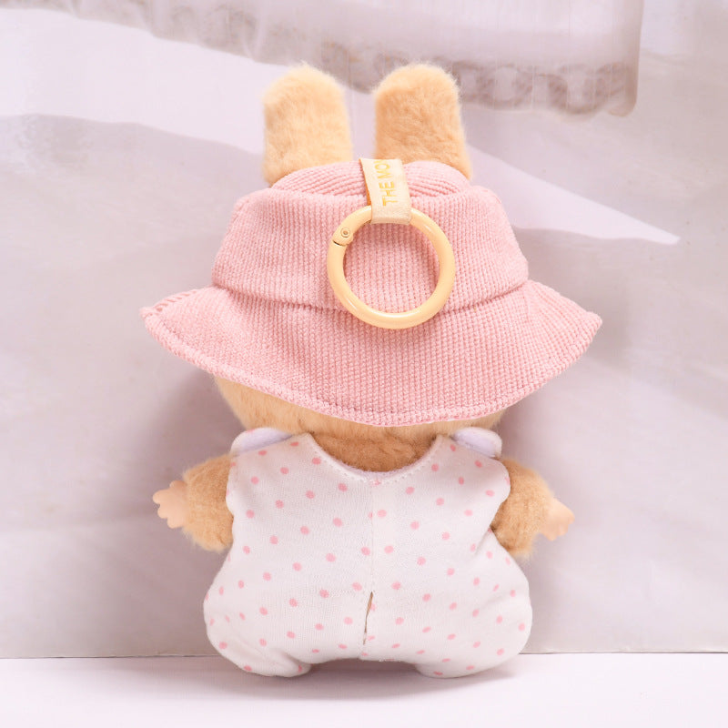 Handmade Labubu Outfit Second Generation Blind Box Labubu Pendant Clothes Pink Piggy Strap Pants Sitting Party Labubu Baby Clothes (not including dolls)
