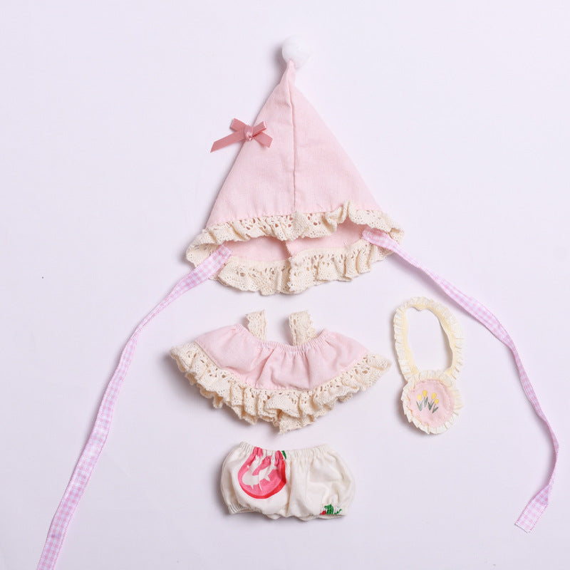 Handmade Labubu set can be paired with Labubu V1 Macaron and V2 seats forest elf set vinyl Labubu doll outfit (excluding dolls)