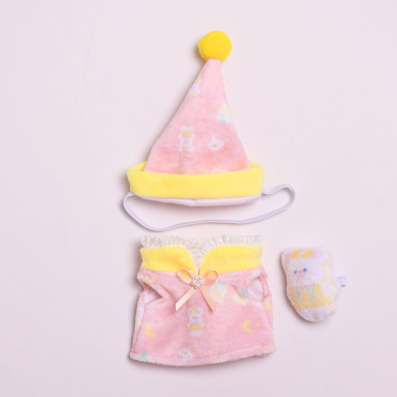 Handmade Labubu Outfit First and Second Generation Pendants Labubu Cloth Clothes Bear Pajama Set Labubu Cute Baby Clothes (not including dolls)