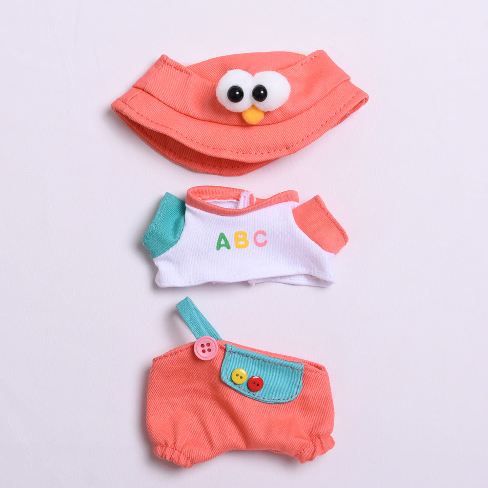 Handmade Labubu Outfit First and Second Generation Labubu Cloth Pendant Big Eyes Sesame Bird Strap Pants Set Vinyl Labubu Baby Clothes (not including dolls)