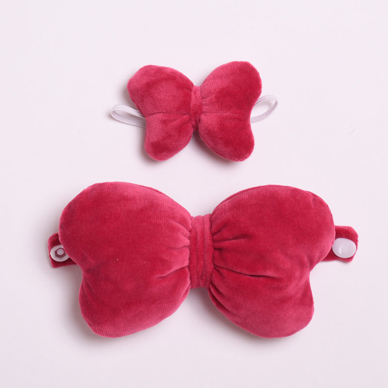 Handmade Labubu Outfit Mary Cat Big Bow Pair Cute Baby Dress Replacement (not including dolls)