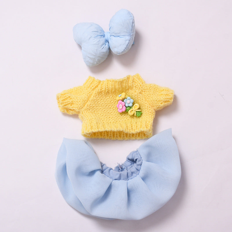 Handmade Labubu set can be paired with Labubu V1 Macaron and V2 seats featuring small floral sweaters gauze skirts bows and Labubu doll outfits (excluding dolls)