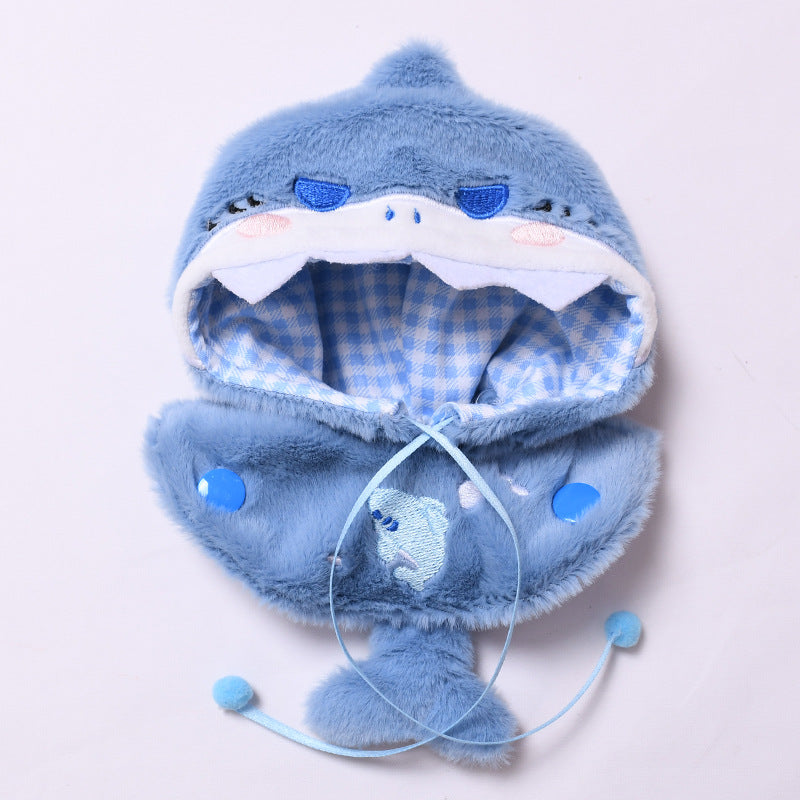 Handmade Labubu set can be paired with Labubu V1 Macaron and V2 seats shark cape cloak and cloth for dressing children (excluding dolls)