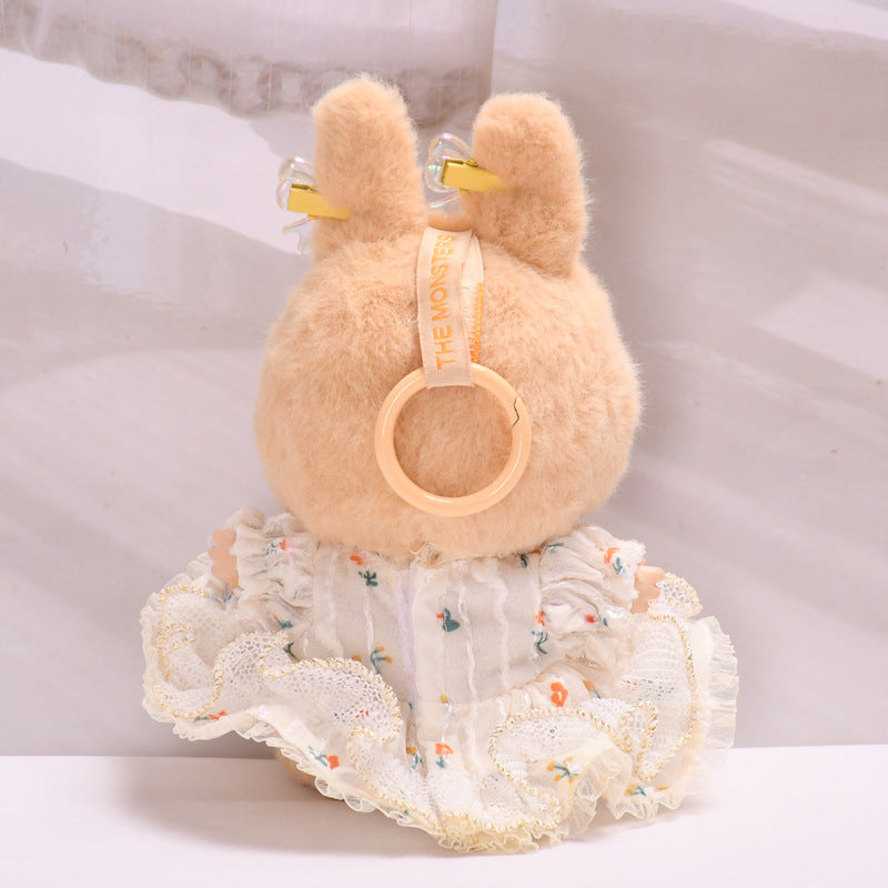 Handmade Labubu set can be paired with Labubu V1 Macaron and V2 seat gold wire dresses for parties and can be worn as a replacement dress (excluding dolls)