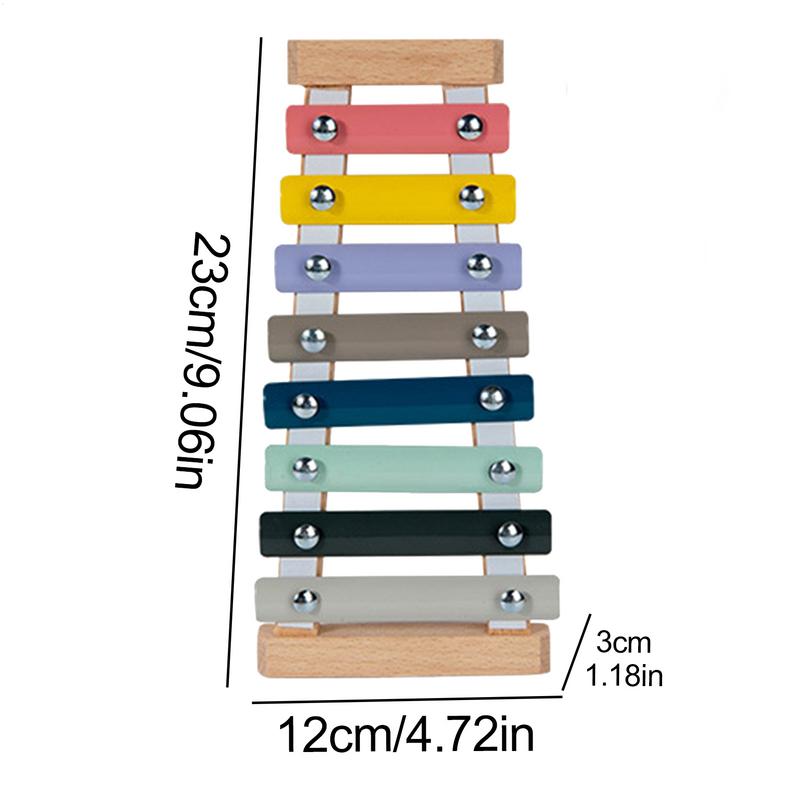 Aerba Children's Toys Wooden Instrument Percussion Early Education Music Set Hand Percussion Instrument Wooden Toys For Toddler Boys Early Learning