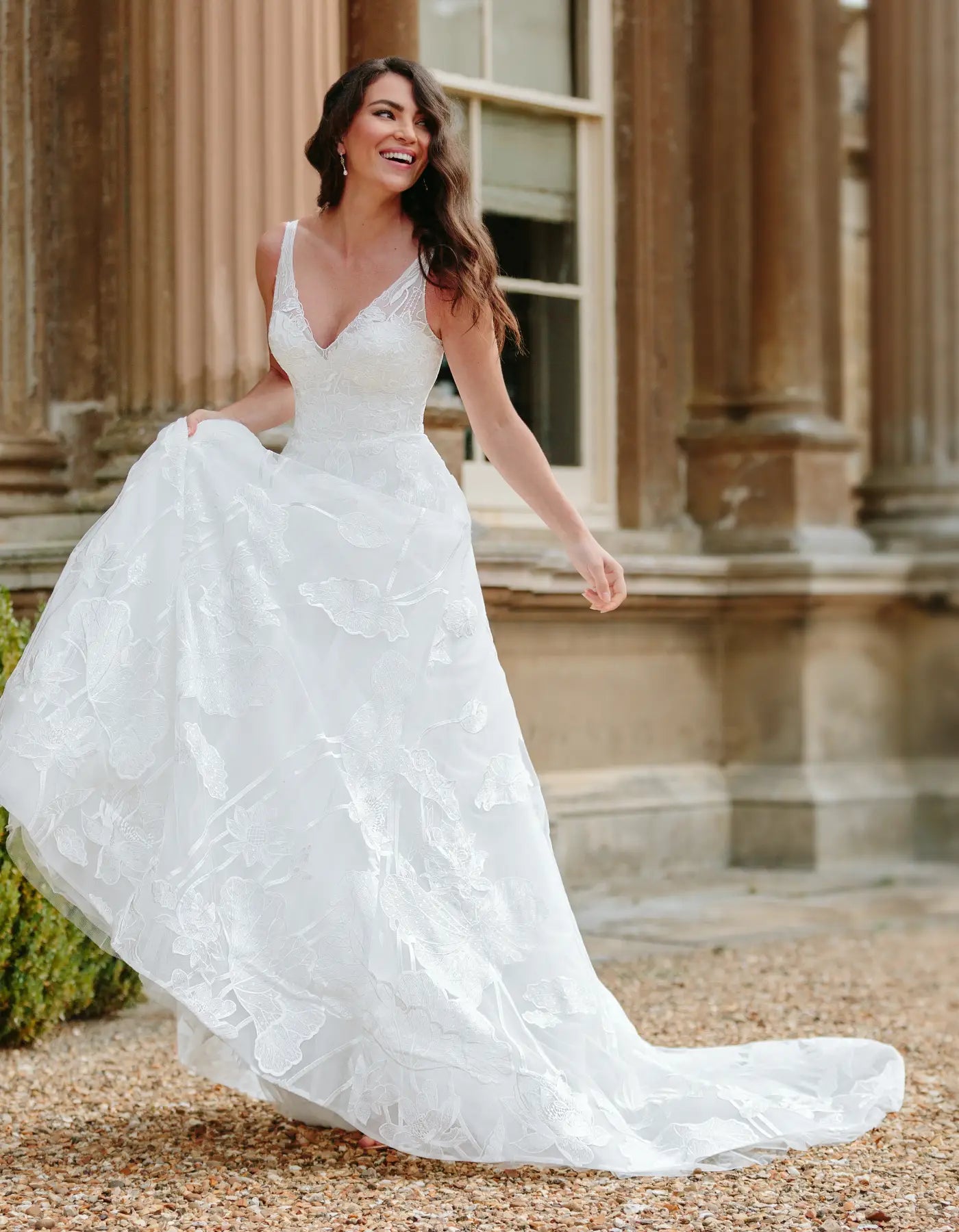 AerbaDress a statement floral lace gown Wedding Dresses