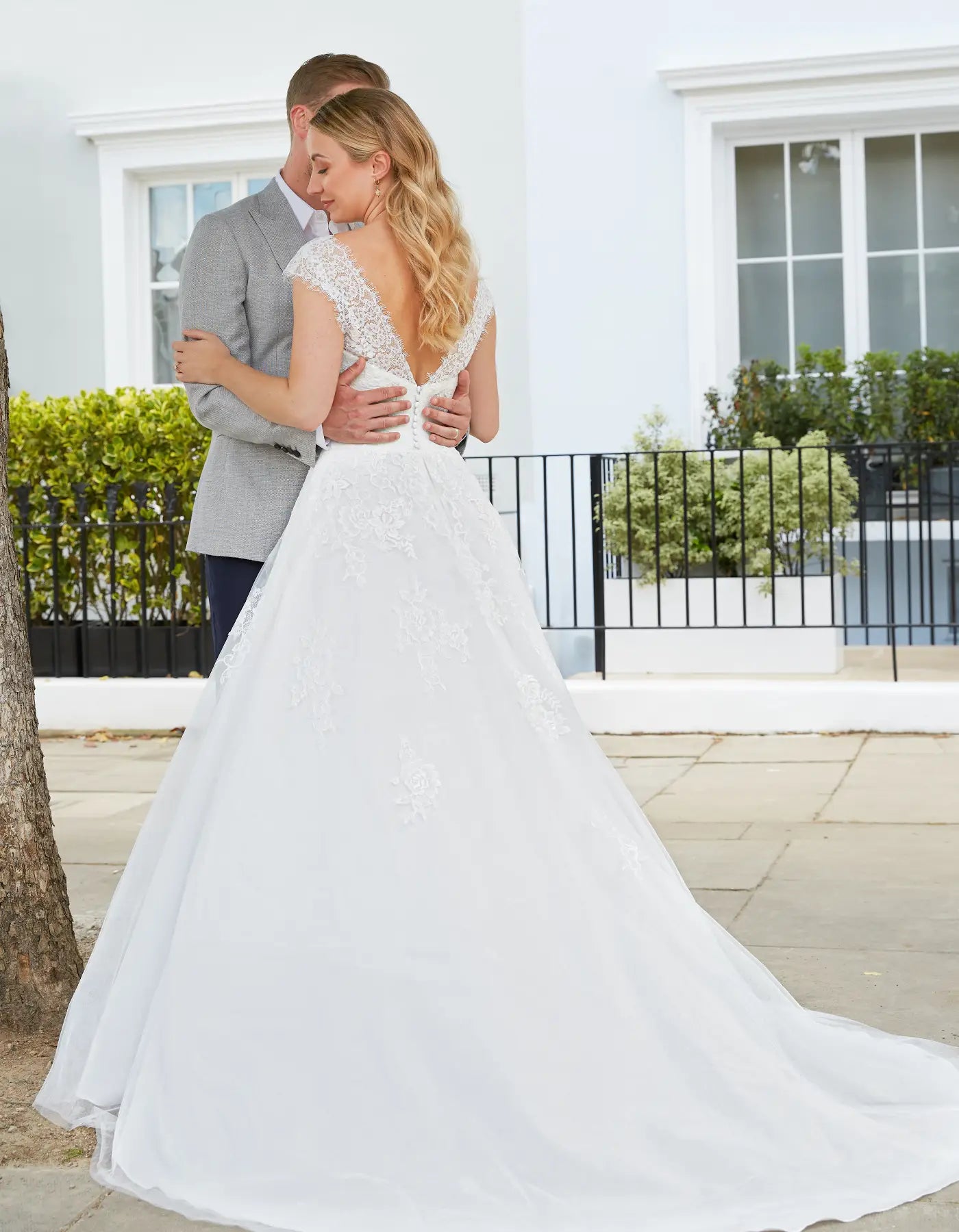 AerbaDress a vintage gown with eyelash edging Wedding Dresses