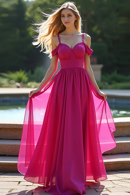 AERBA DRESS Formal Wear Dresses Elegant A Line Sweetheart Cold Shoulder Backless Long Prom Dress
