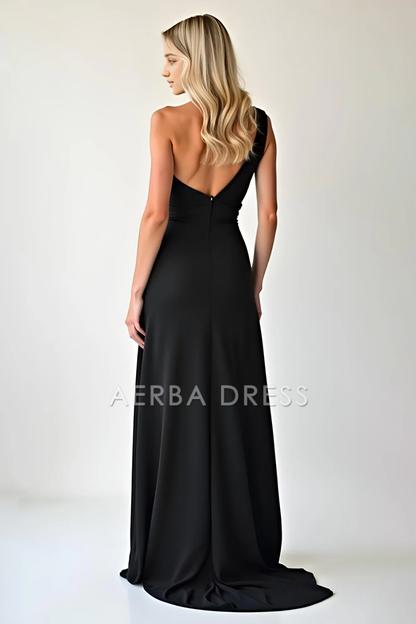 AERBA DRESS Formal Wear Dresses Elegant Mermaid Sheath One Shoulder Fashion Long With Slit Prom Dress
