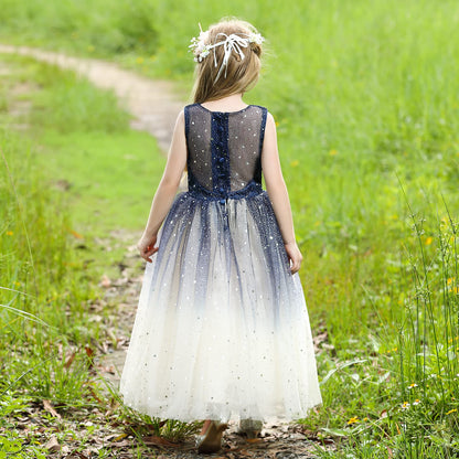 AERBA DRESS Wedding Flower Girl Dresses Tulle Dress Sparkle Pageant Dresses Princess Birthday Party Dress