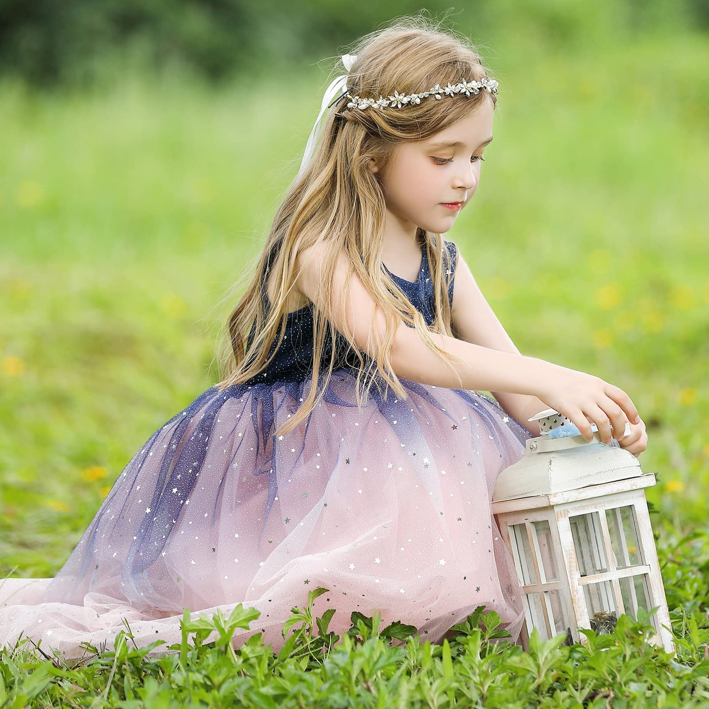 AERBA DRESS Wedding Flower Girl Dresses Tulle Dress Sparkle Pageant Dresses Princess Birthday Party Dress