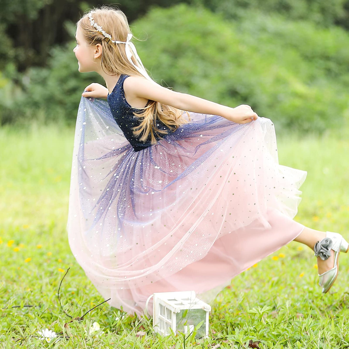 AERBA DRESS Wedding Flower Girl Dresses Tulle Dress Sparkle Pageant Dresses Princess Birthday Party Dress