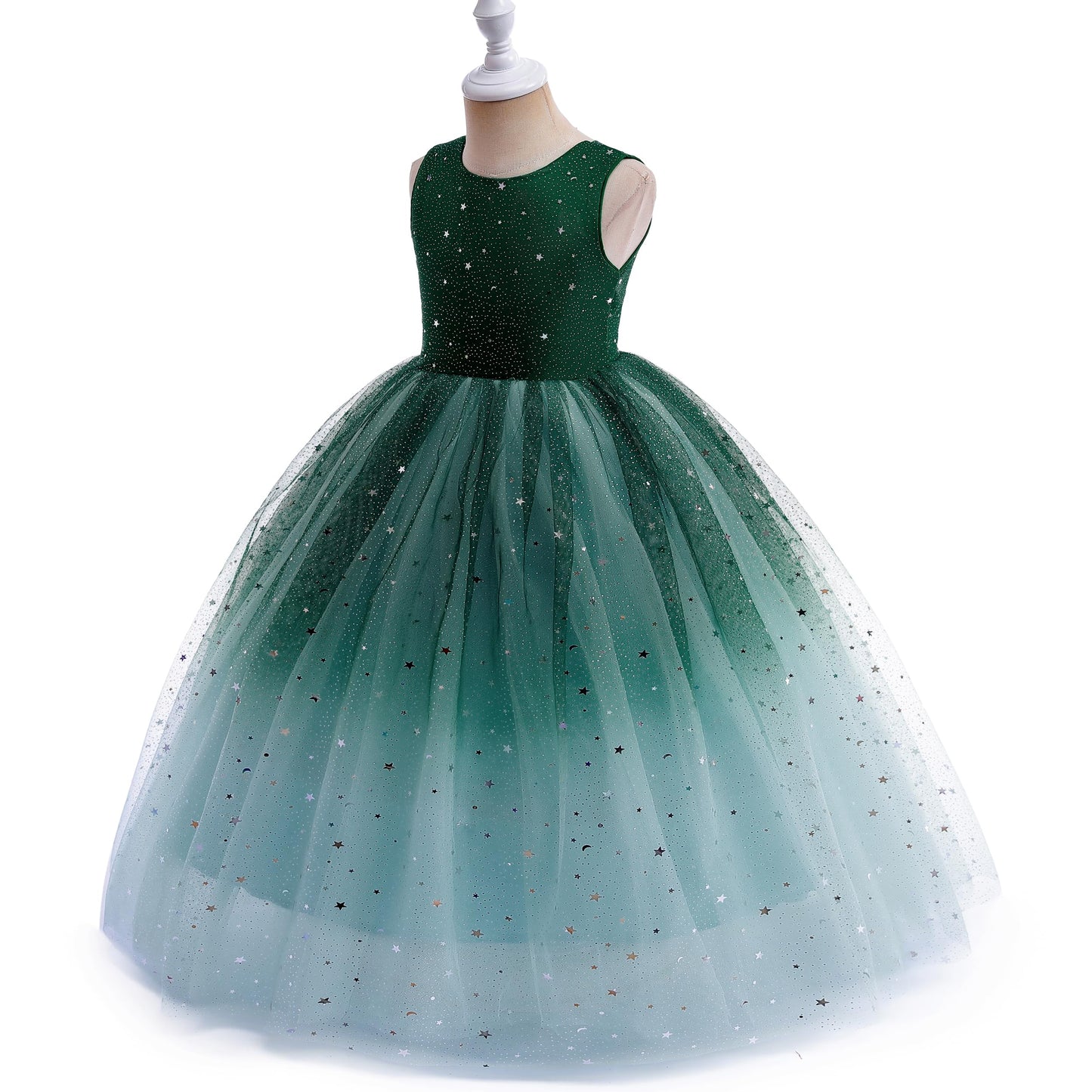AERBA DRESS Wedding Flower Girl Dresses Tulle Dress Sparkle Pageant Dresses Princess Birthday Party Dress