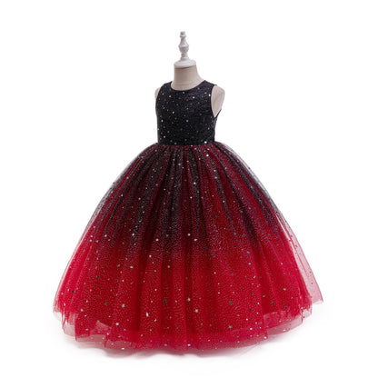 AERBA DRESS Wedding Flower Girl Dresses Tulle Dress Sparkle Pageant Dresses Princess Birthday Party Dress