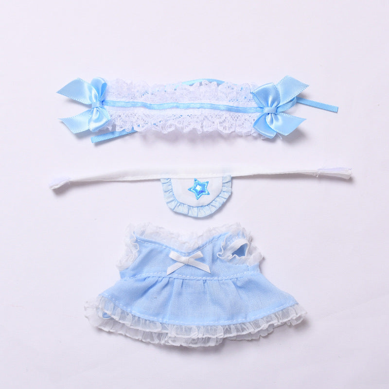 Handmade Labubu set can be paired with Labubu V1 Macaron and V2 seats star aprons maid dresses (excluding dolls)