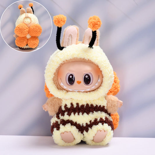 Handmade Labubu set can be paired with Labubu V1 Macaron and V2 three piece set with seat bees (excluding dolls)