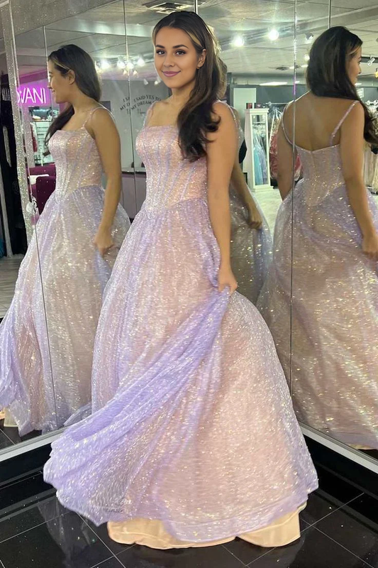 AERBA DRESS Prom Dress A-Line Spaghetti Strap Sequins Youthful High Quality Formal Wear Dresses
