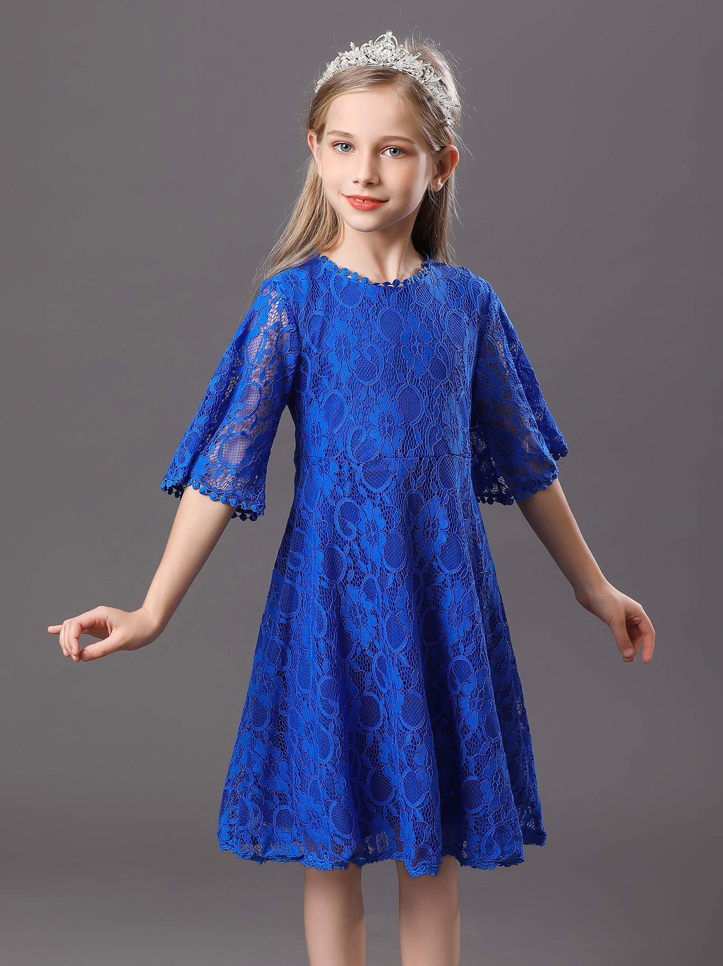 AERBA DRESS Wedding Flower Girl Dresses Lace Dress Vintage Country Wedding Party Dress