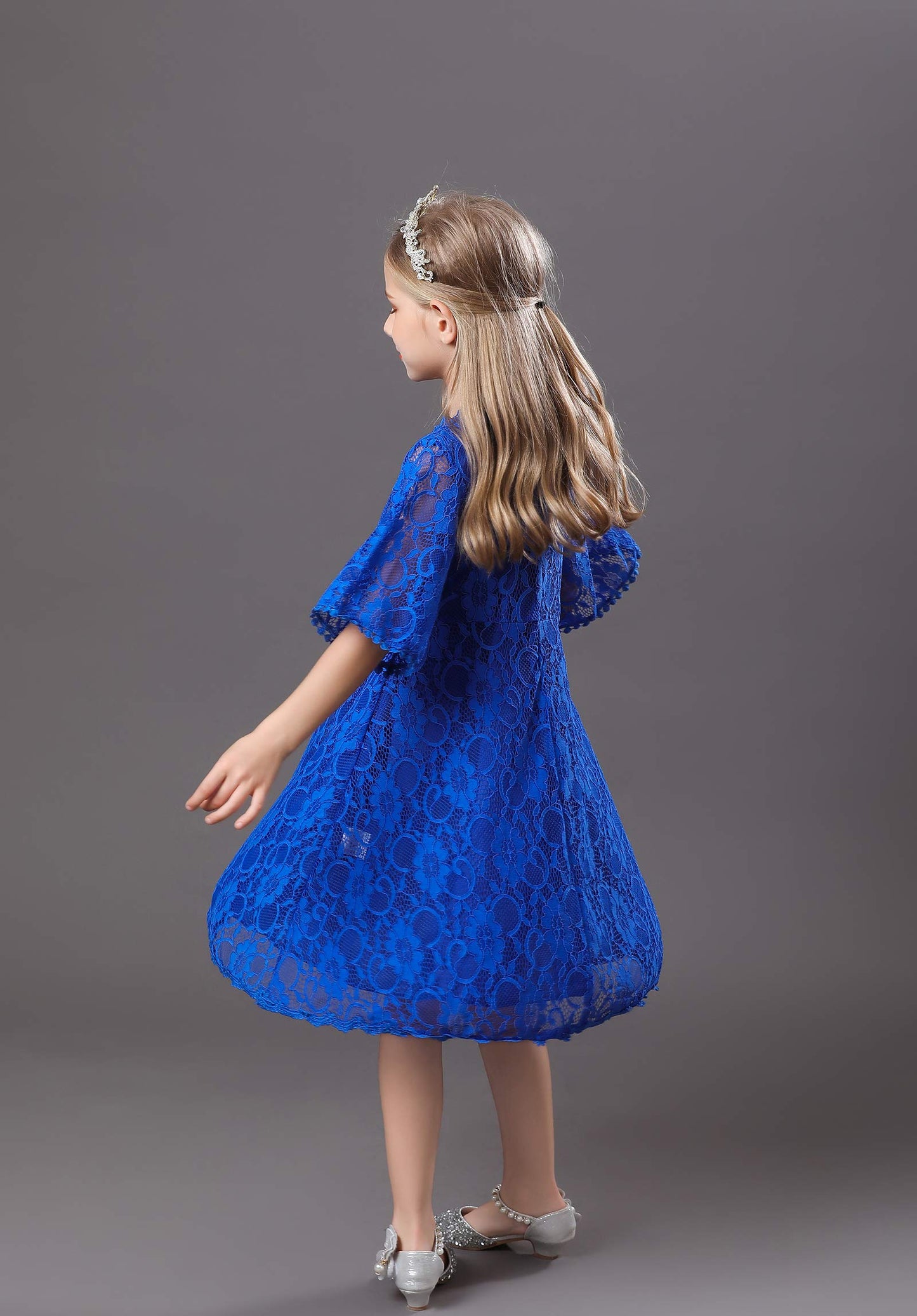 AERBA DRESS Wedding Flower Girl Dresses Lace Dress Vintage Country Wedding Party Dress