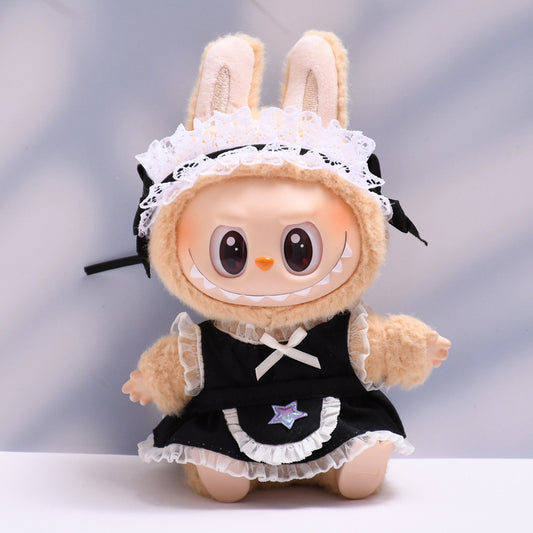 Handmade Labubu set can be paired with Labubu V1 Macaron and V2 seats star aprons maid dresses (excluding dolls)