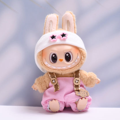 Handmade Labubu set can be paired with Labubu V1 Macaron and V2 seat lucky overalls set (excluding dolls)