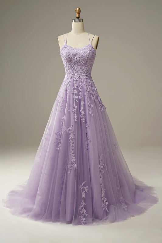 Aerba Dresses A-Line Spaghetti Straps Long Prom Dress