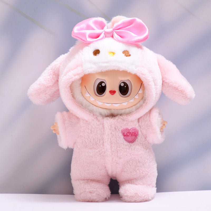 Handmade Labubu set can be paired with Labubu V1 Macaron and V2 seated Melody jumpsuit (excluding dolls)