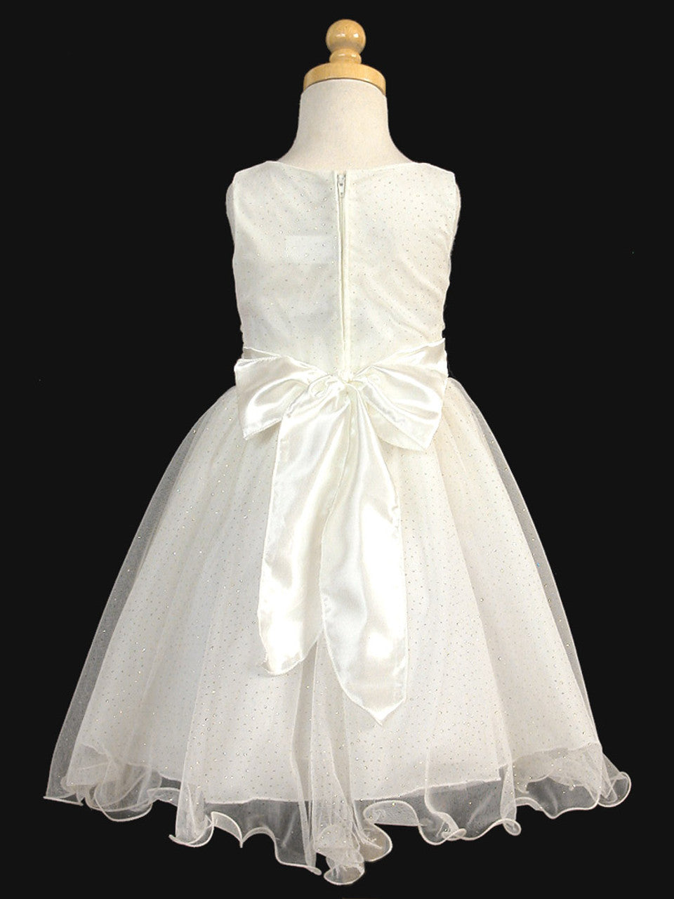 AERBA DRESS Wedding Flower Girl Dresses A Line V neck sleeveless Glittered Charmeuse Waist Flower Girls Princess Dress