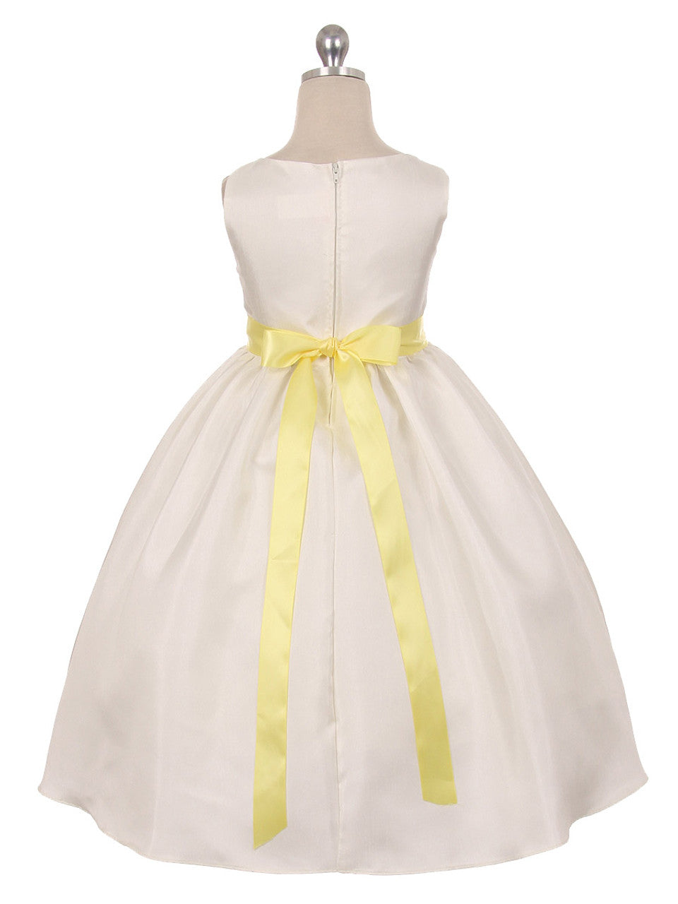 AERBA DRESS Wedding Flower Girl Dresses Round Neck Sleeveless Flower Petal Girls Princess Dress