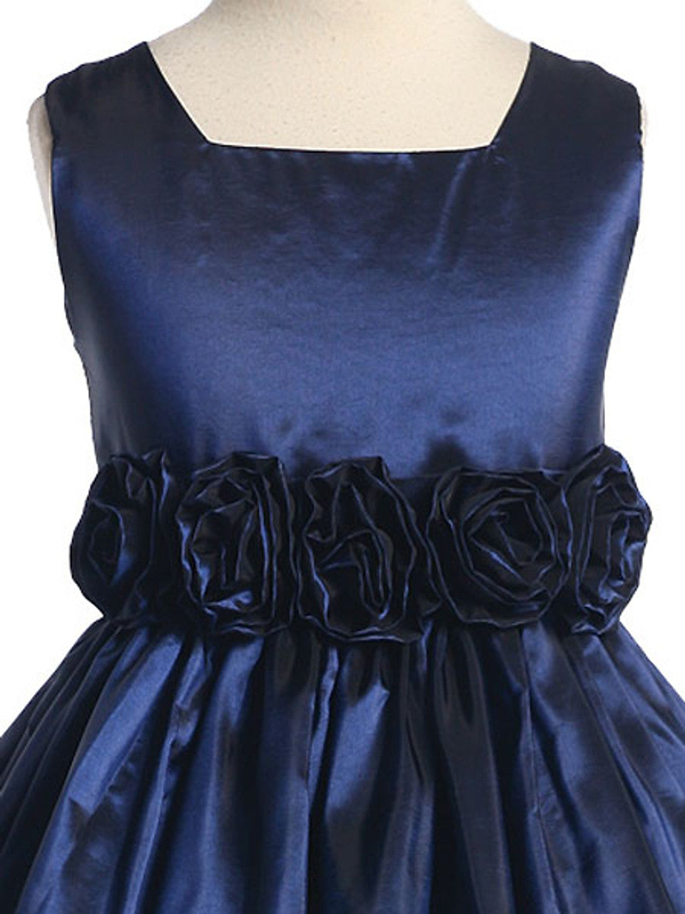 AERBA DRESS Wedding Flower Girl Dresses Sleeveless Square Neckline Flower Cummerbund Girls Princess Dress