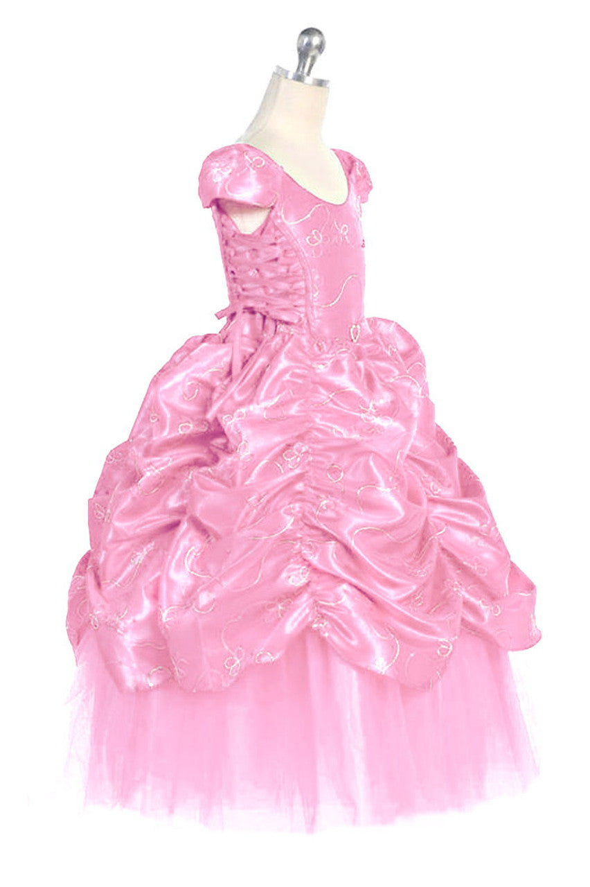 AERBA DRESS Wedding Flower Girl Dresses Cap sleeve Taffeta Embroidered Cinderella Dress Princess Dress