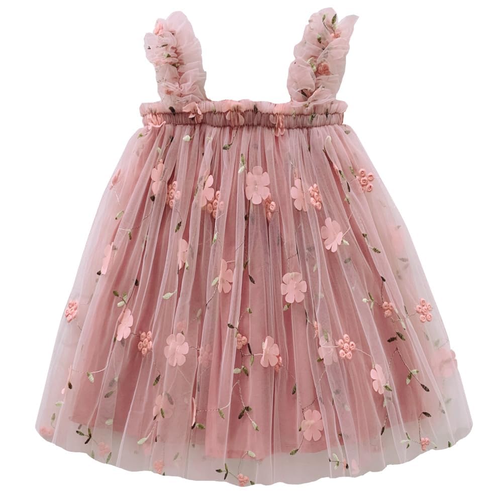AERBA DRESS Wedding Flower Girl Dresses Layered Tulle Flower Dress Baby Girl Princess Skirt