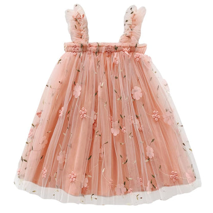 AERBA DRESS Wedding Flower Girl Dresses Layered Tulle Flower Dress Baby Girl Princess Skirt