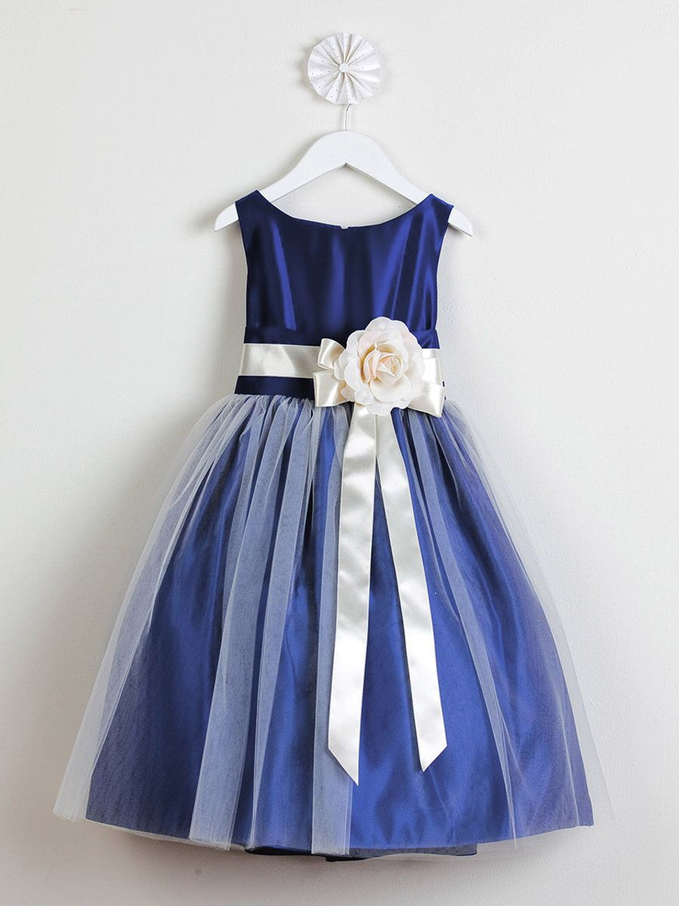 AERBA DRESS Wedding Flower Girl Dresses A Line Sleeveless Bodice Removable Flower Tulle Princess Dress