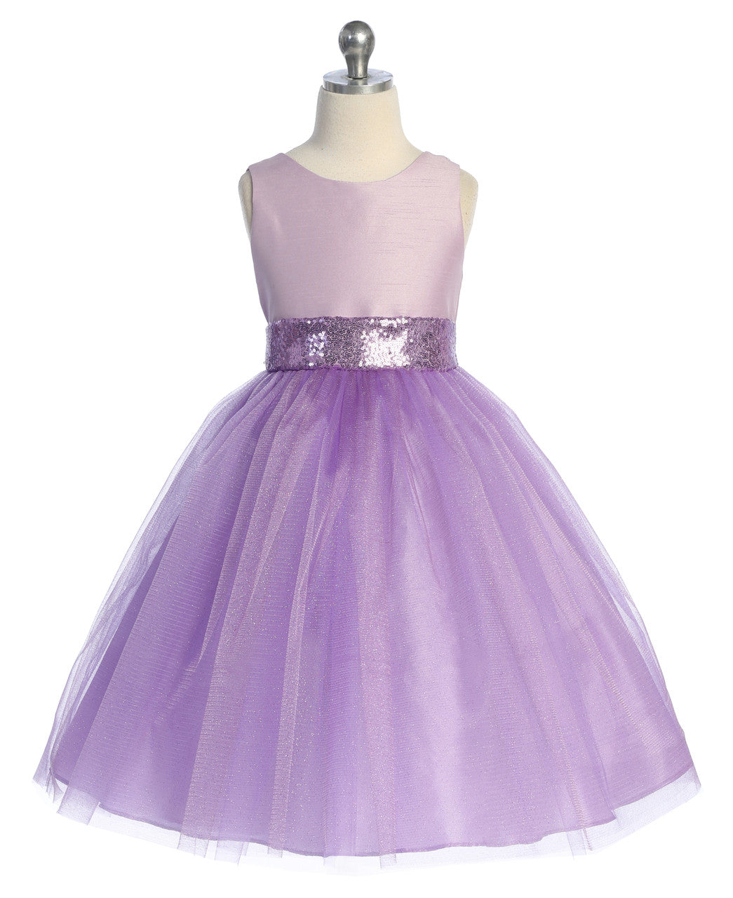 AERBA DRESS Wedding Flower Girl Dresses A Line Sleeveless Tulle Dress Gold Sequins V-Back Bow Princess Dress