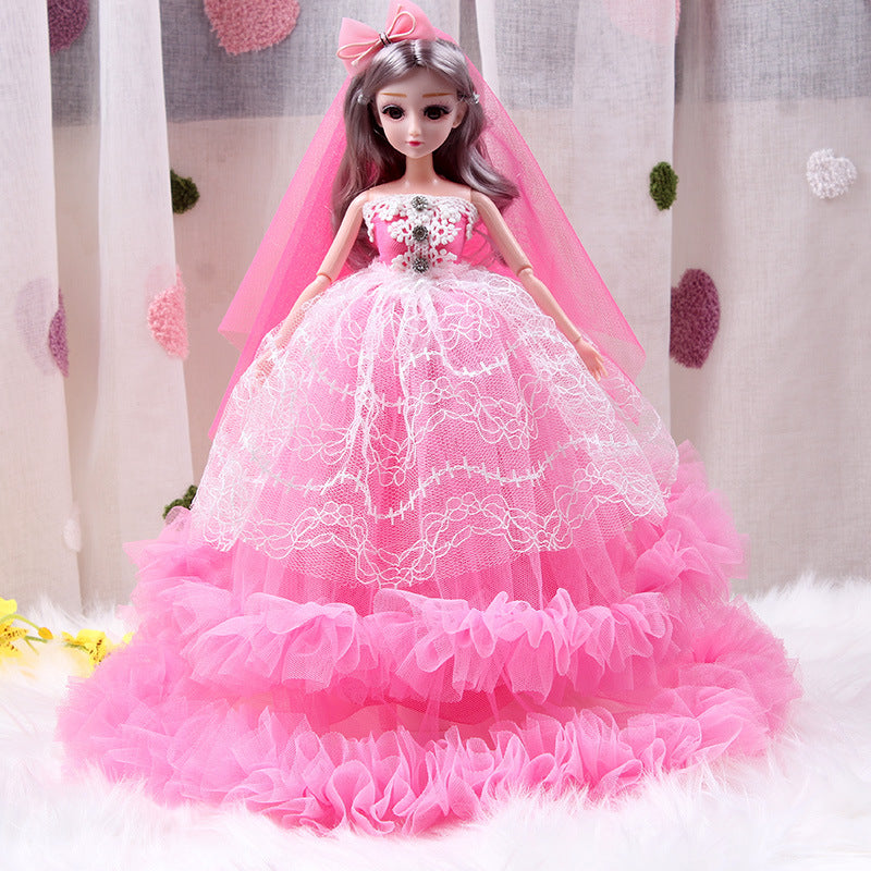 Aerba Confused Barbie Doll Wedding Dress Girl Gift Princess Children Toy Western Doll