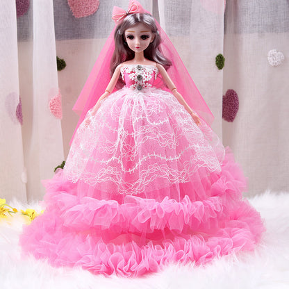 Aerba Confused Barbie Doll Wedding Dress Girl Gift Princess Children Toy Western Doll